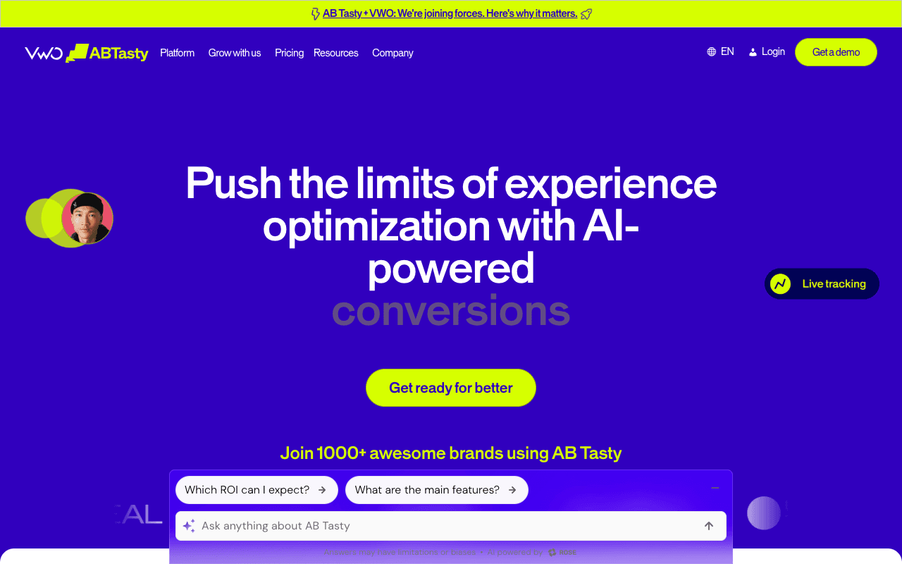 AB Tasty screenshot