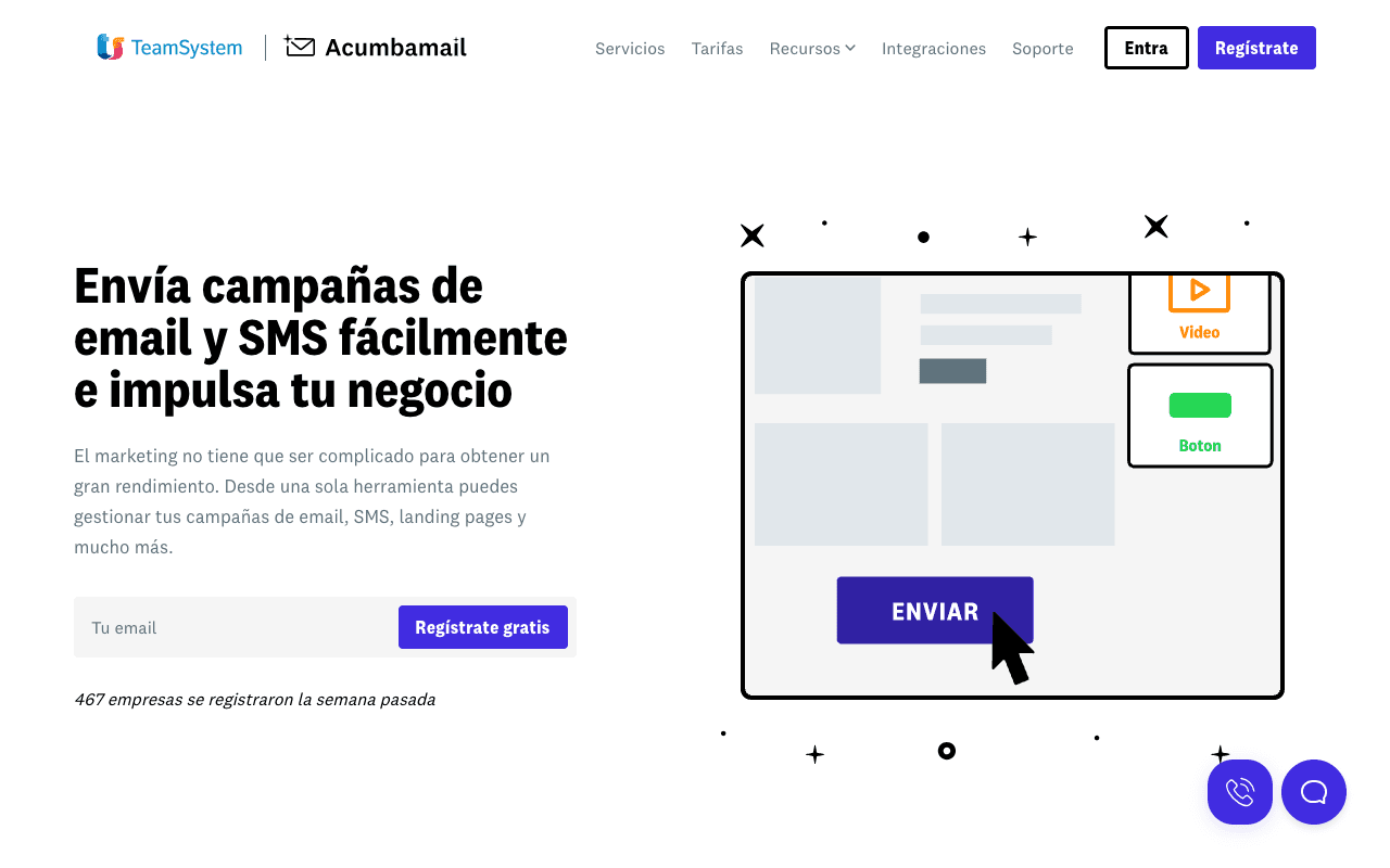 Acumbamail screenshot