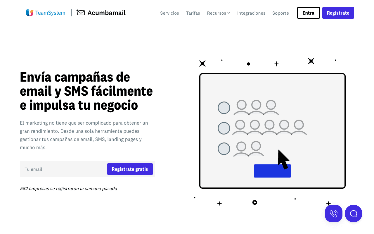 Acumbamail screenshot