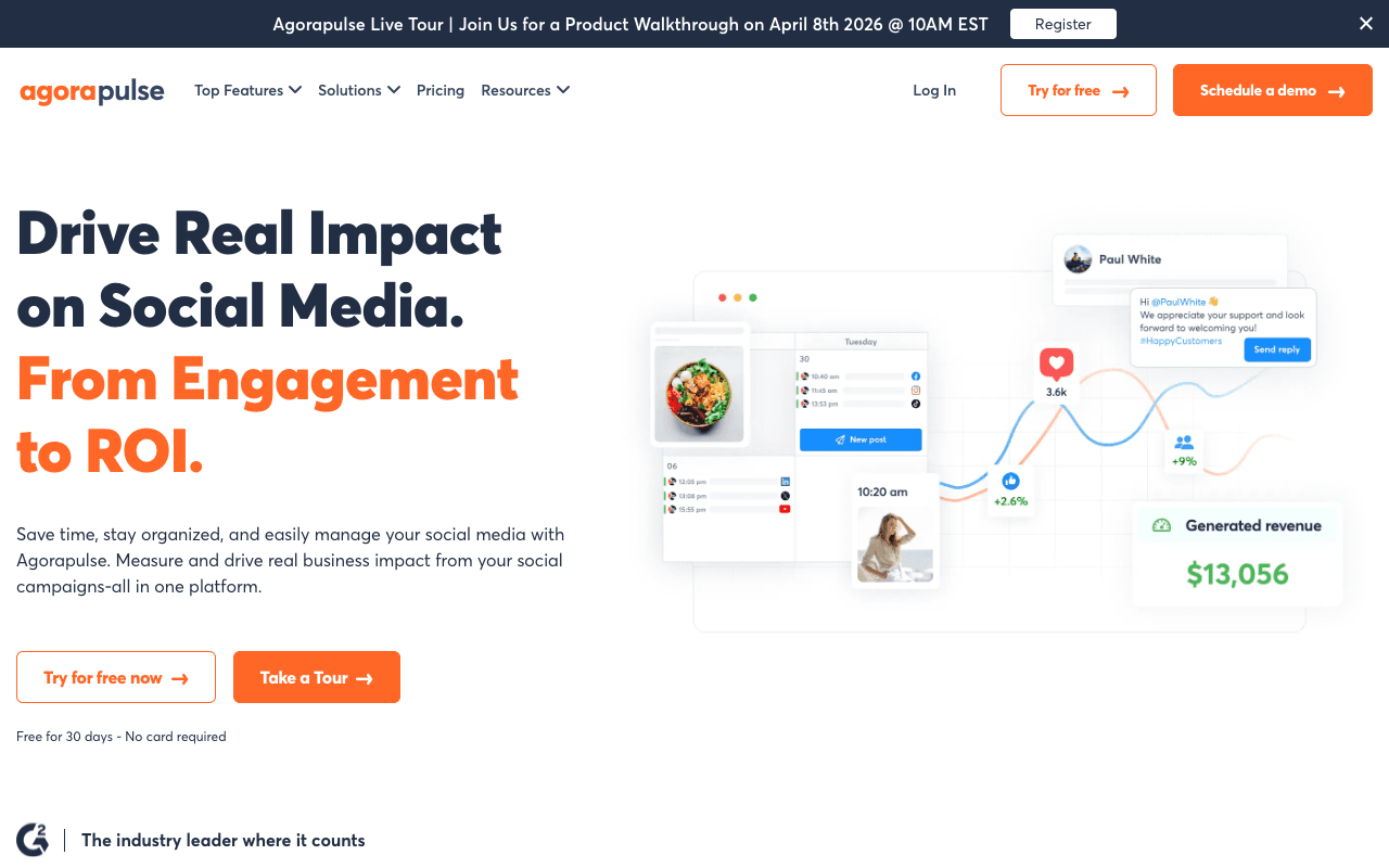 Agorapulse screenshot