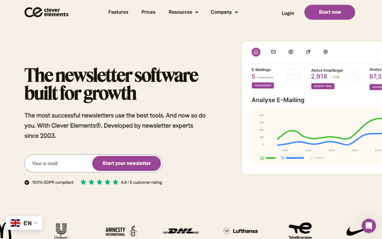 Clever Elements website screenshot