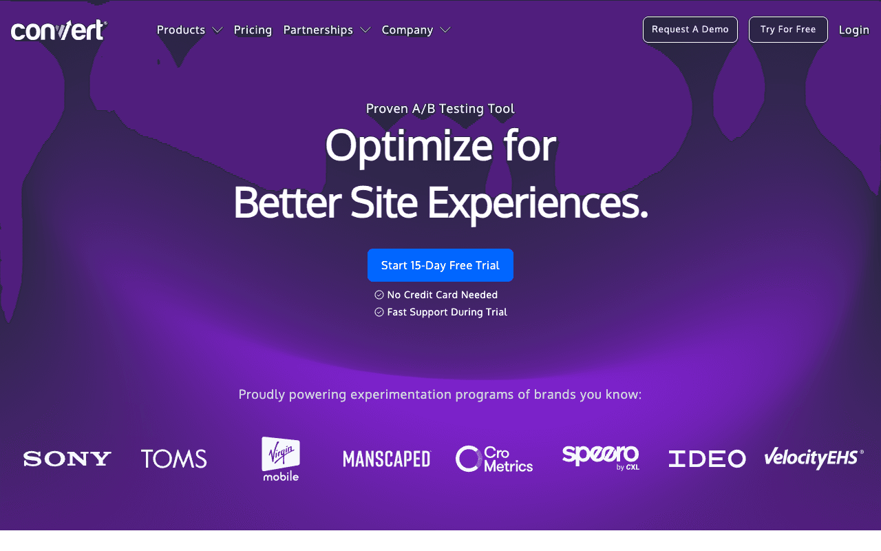 Convert Experiences screenshot