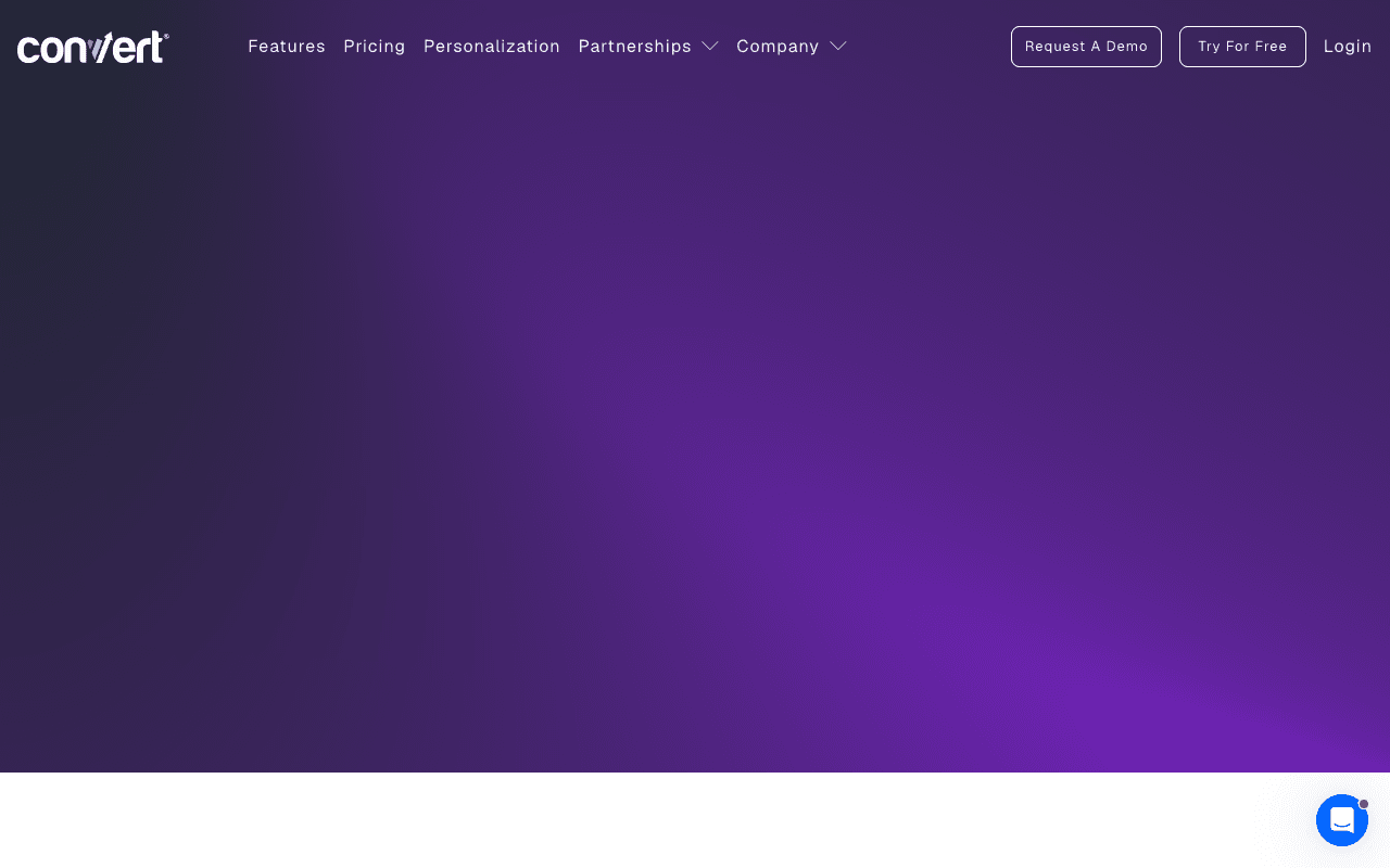 Convert Experiences website screenshot