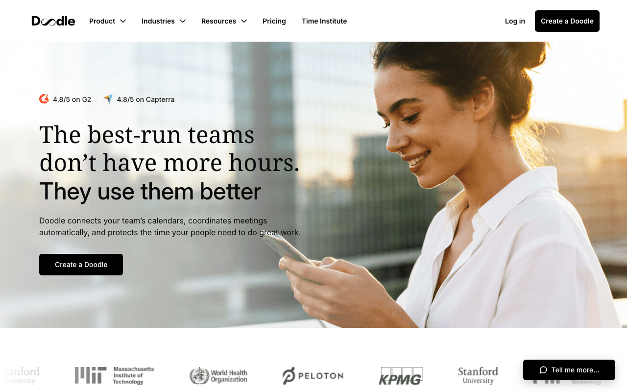 Doodle website screenshot