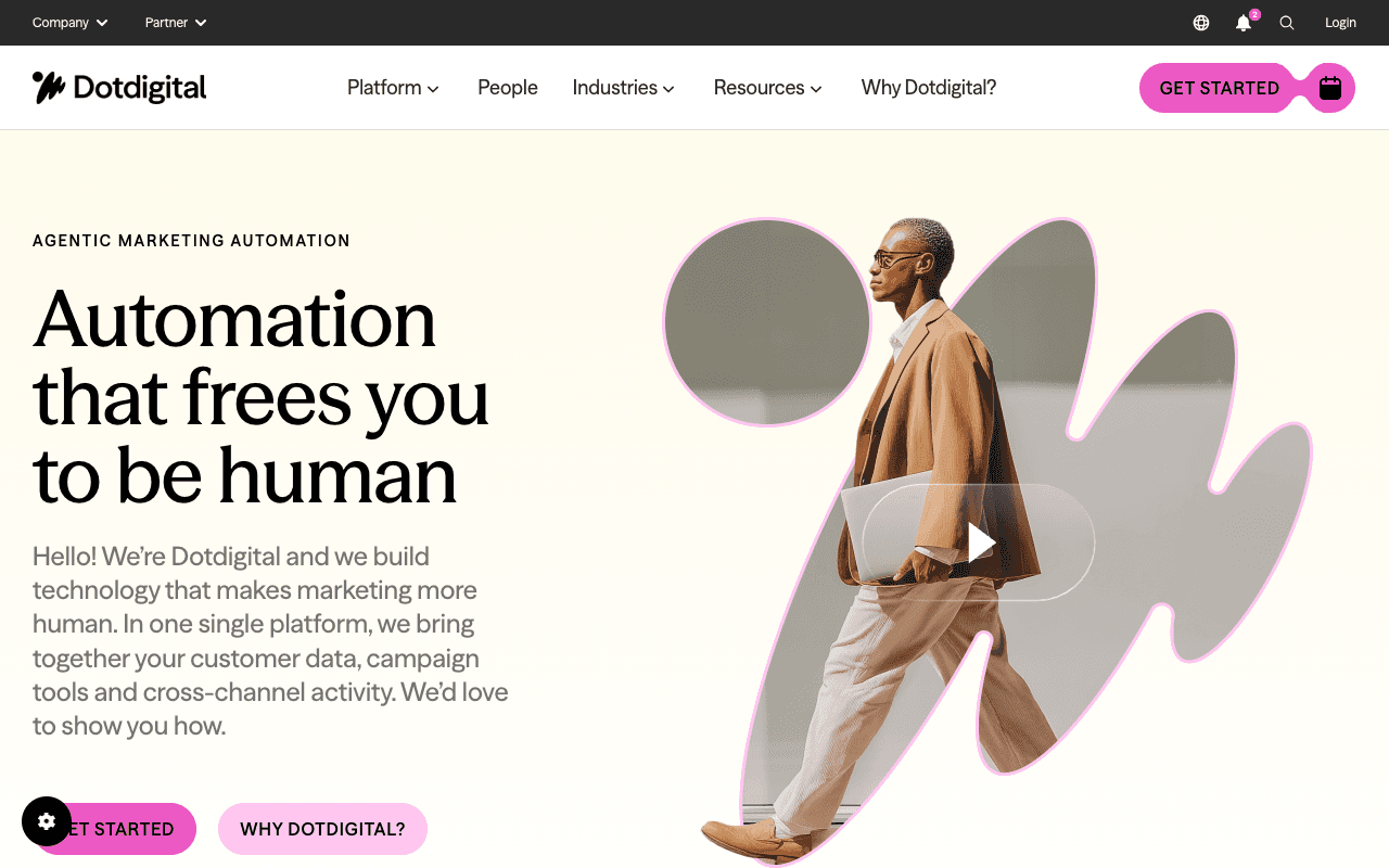 Dotdigital website screenshot