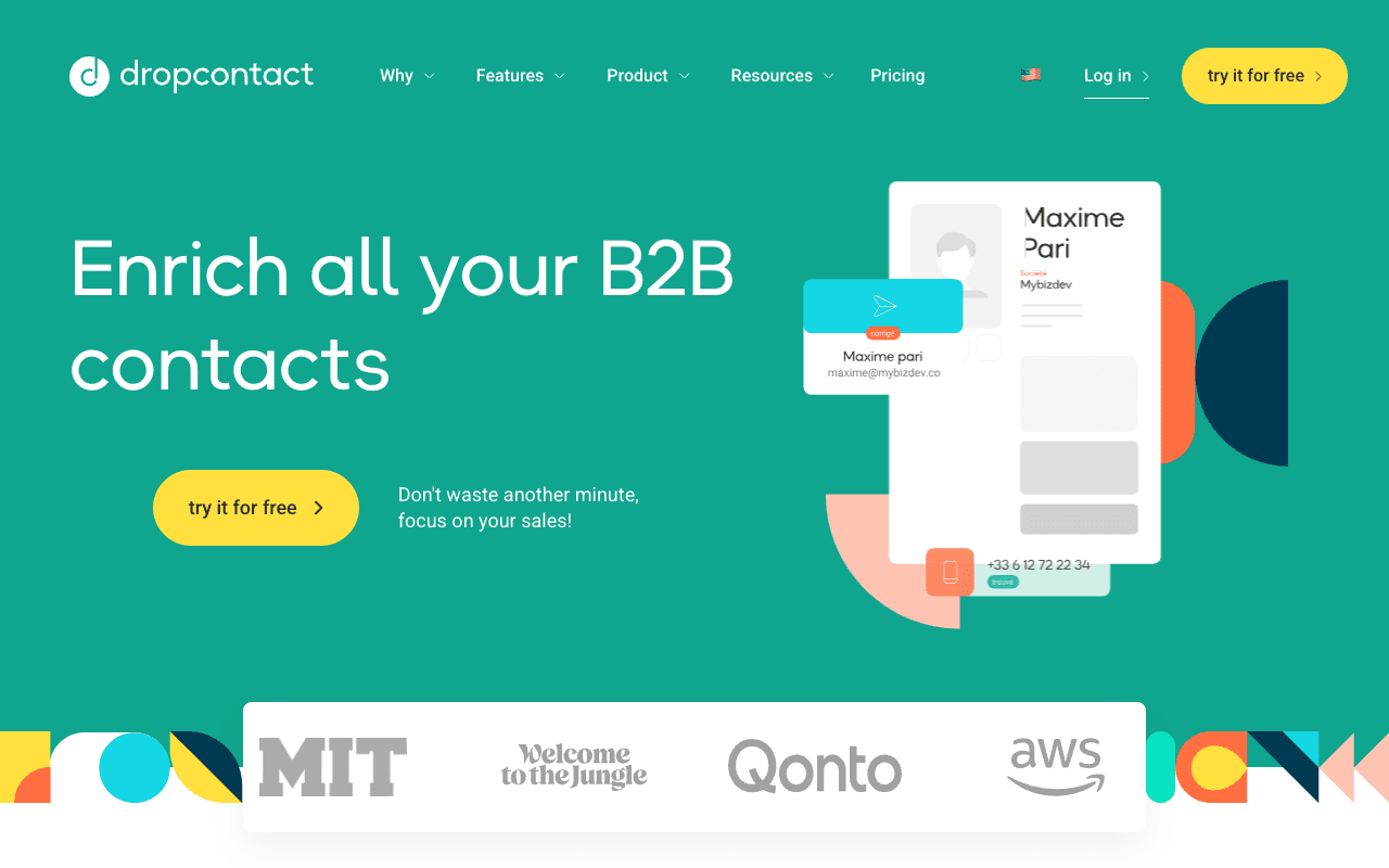 Dropcontact screenshot
