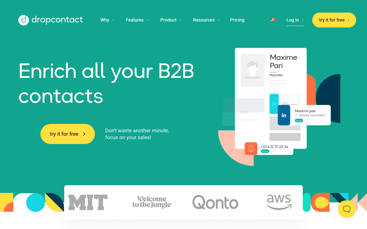 Dropcontact screenshot