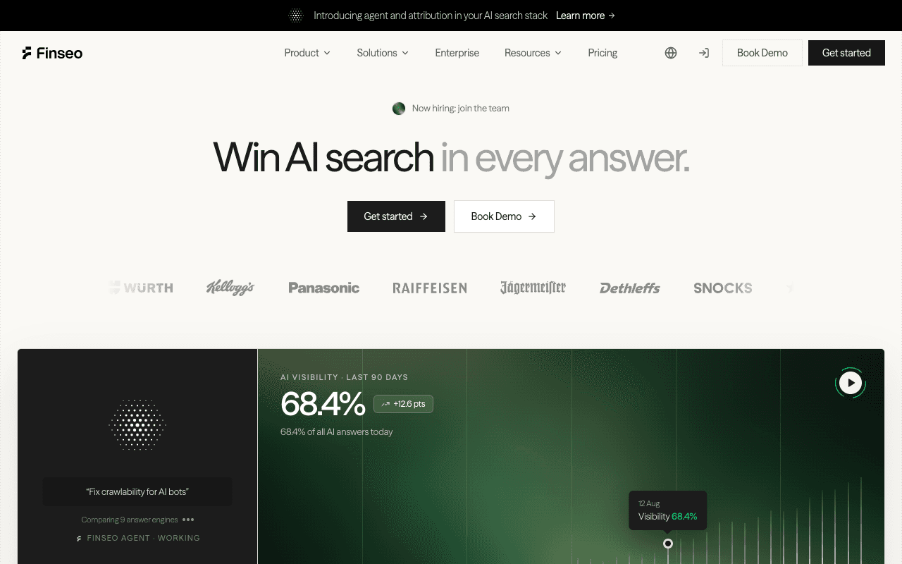 Finseo website screenshot