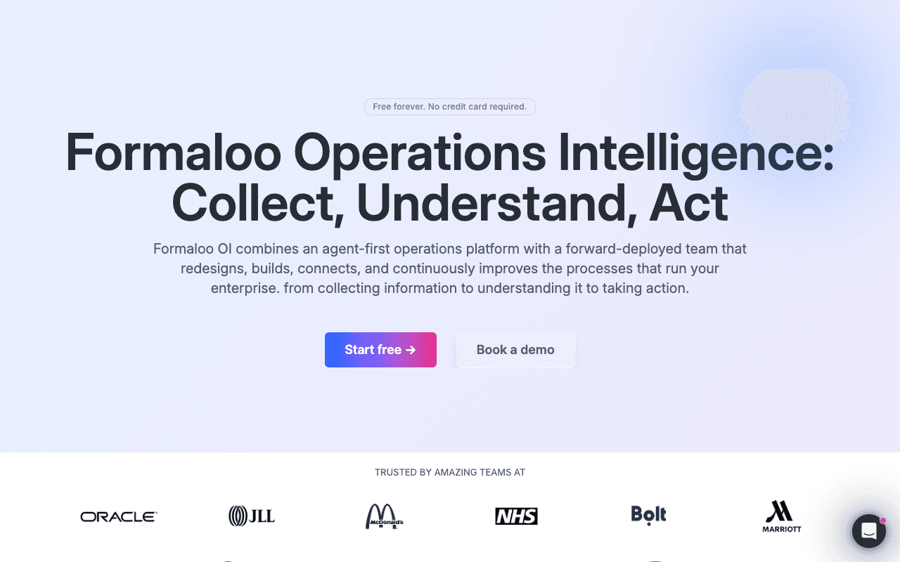 Formaloo website screenshot