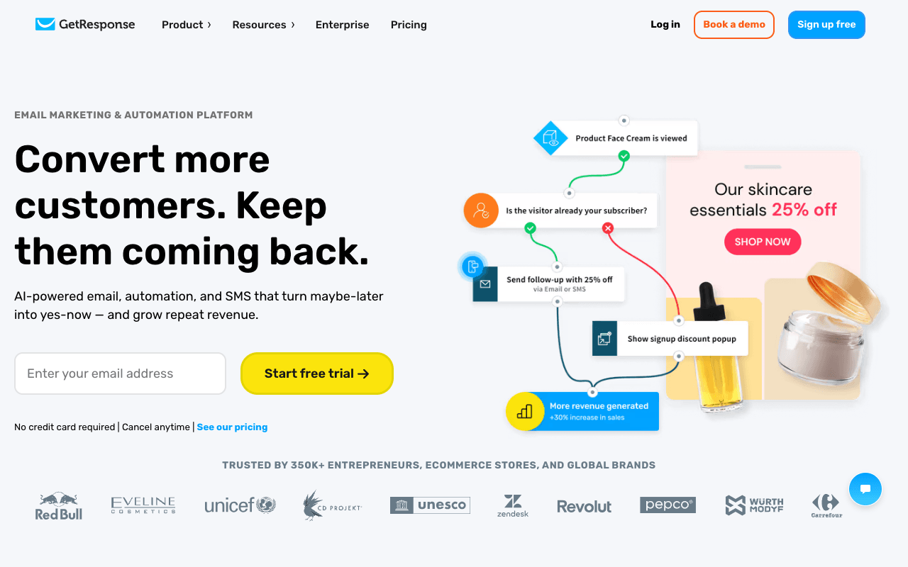 GetResponse screenshot