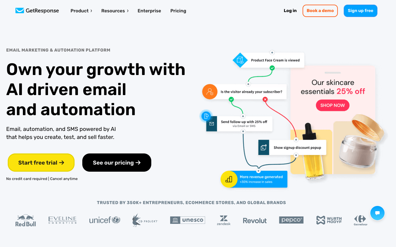 GetResponse screenshot