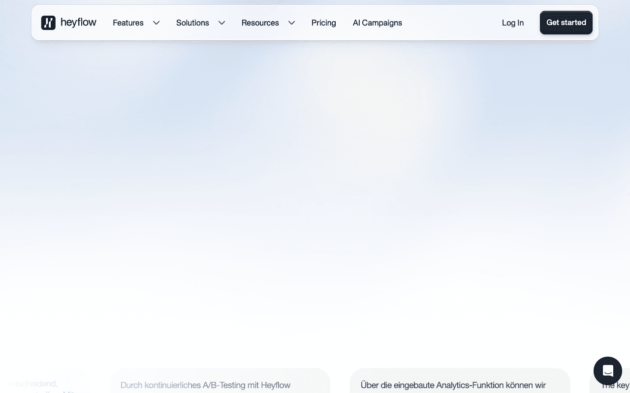 Heyflow screenshot