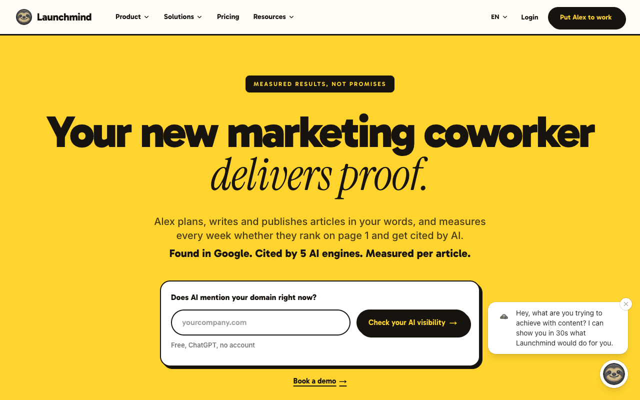 Launchmind website screenshot