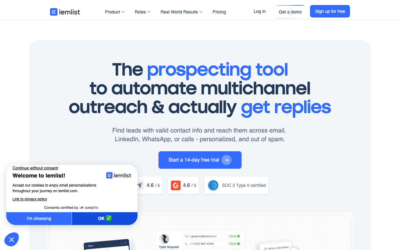 Lemlist screenshot