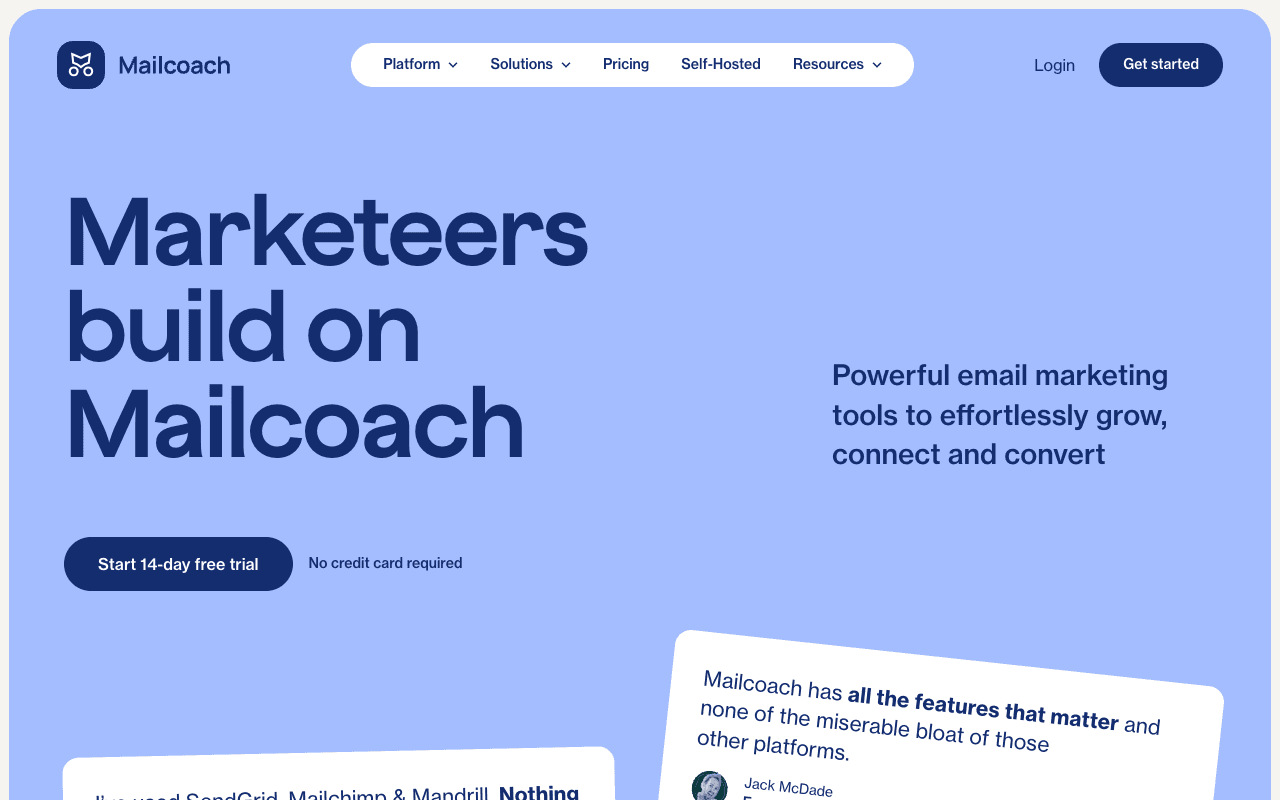 Mailcoach screenshot