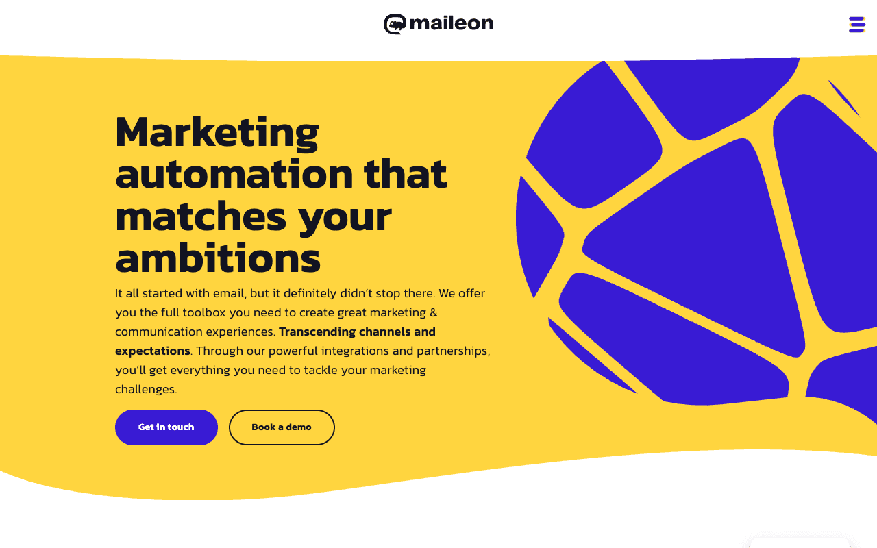 Maileon website screenshot