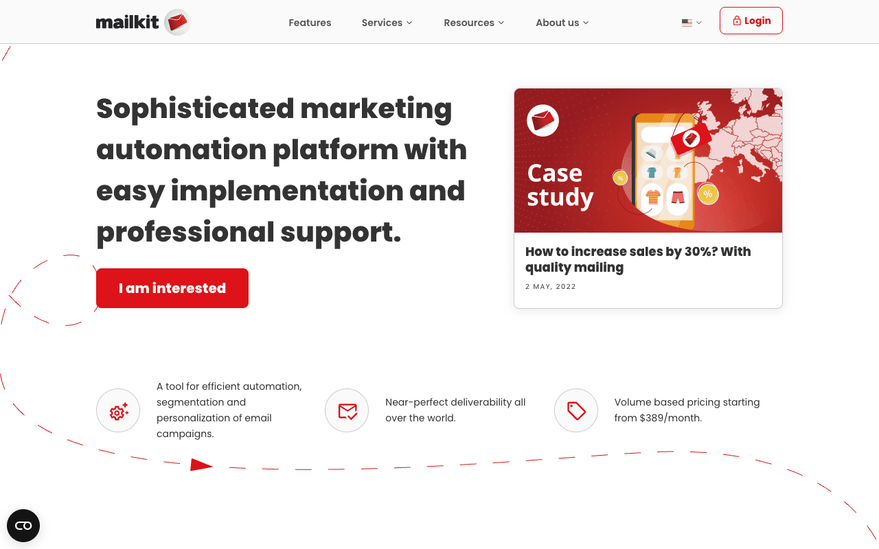 Mailkit website screenshot