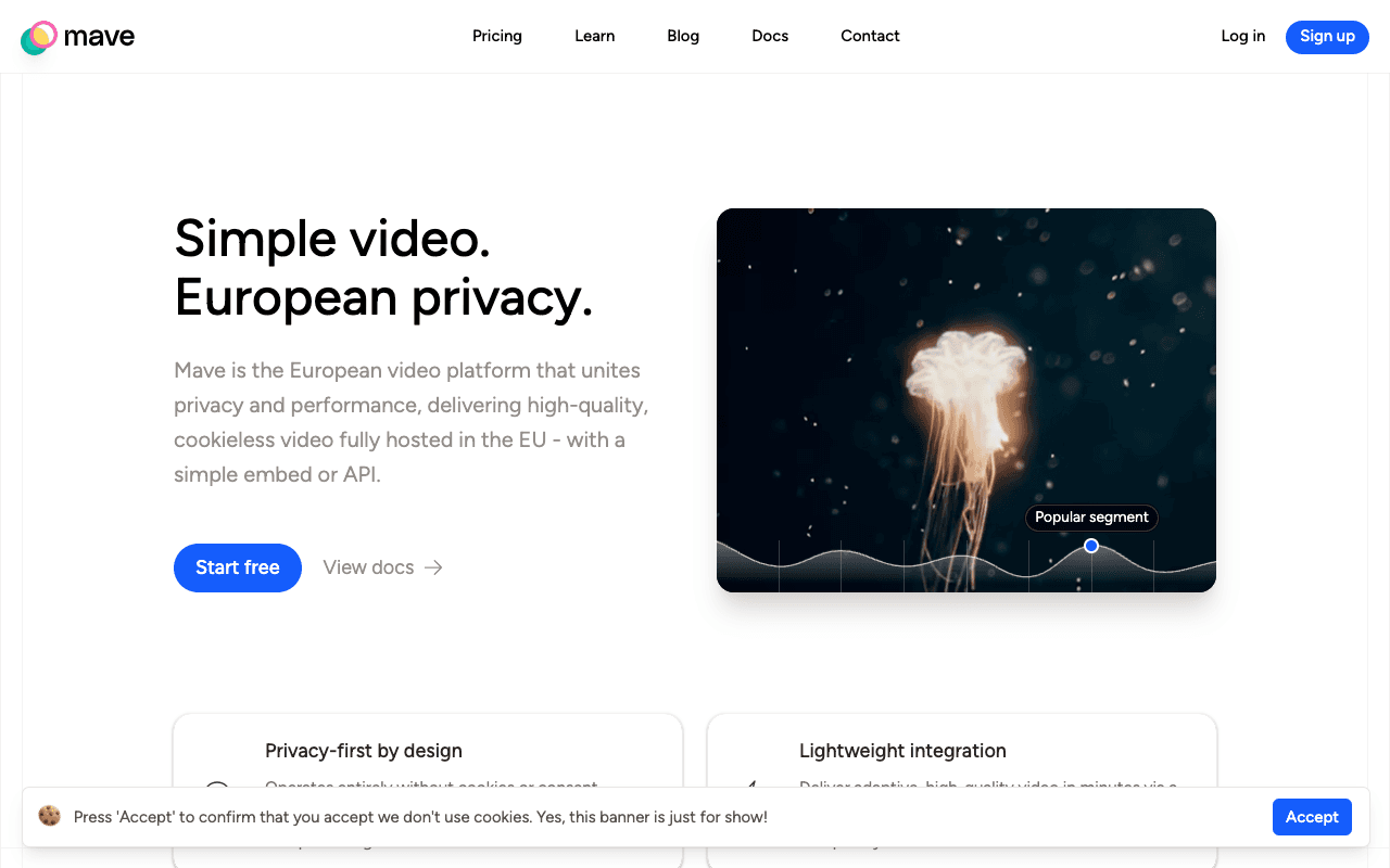 Mave website screenshot