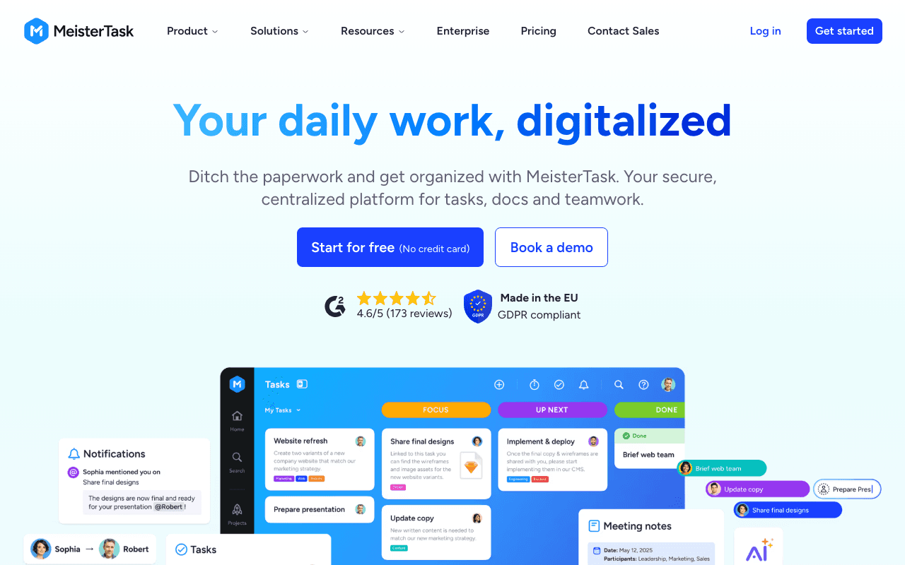 MeisterTask screenshot