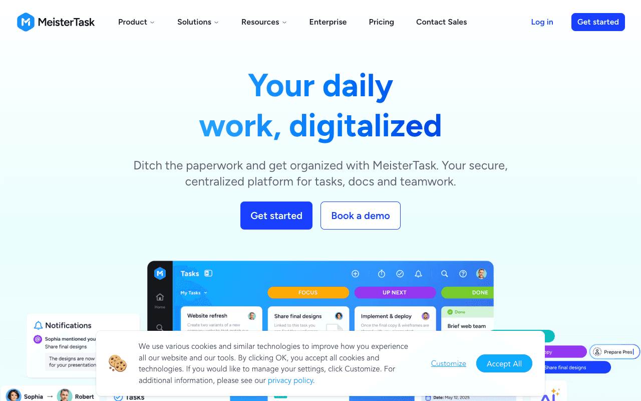 MeisterTask screenshot