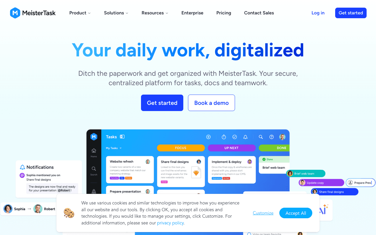 MeisterTask screenshot