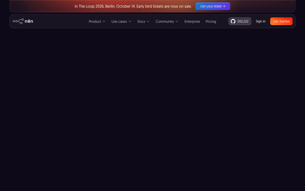 n8n website screenshot