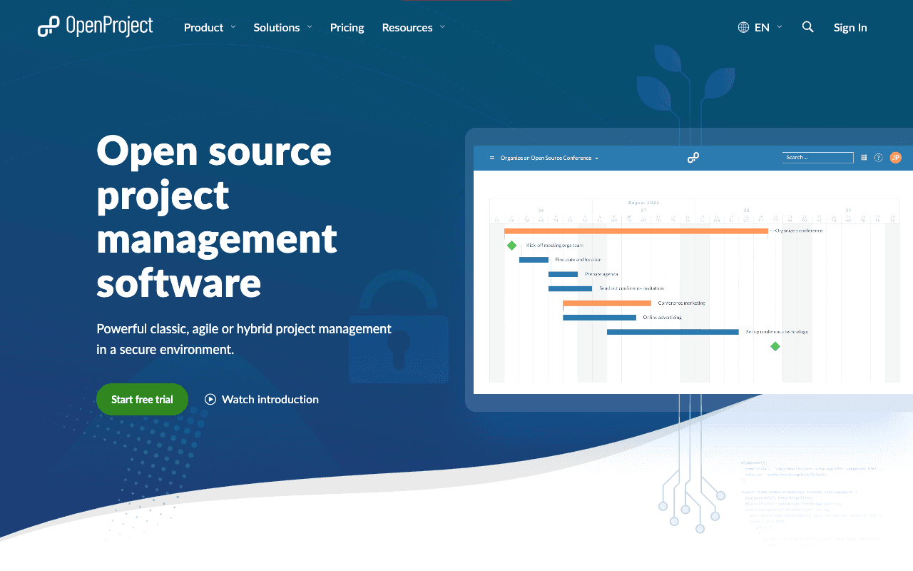 OpenProject screenshot