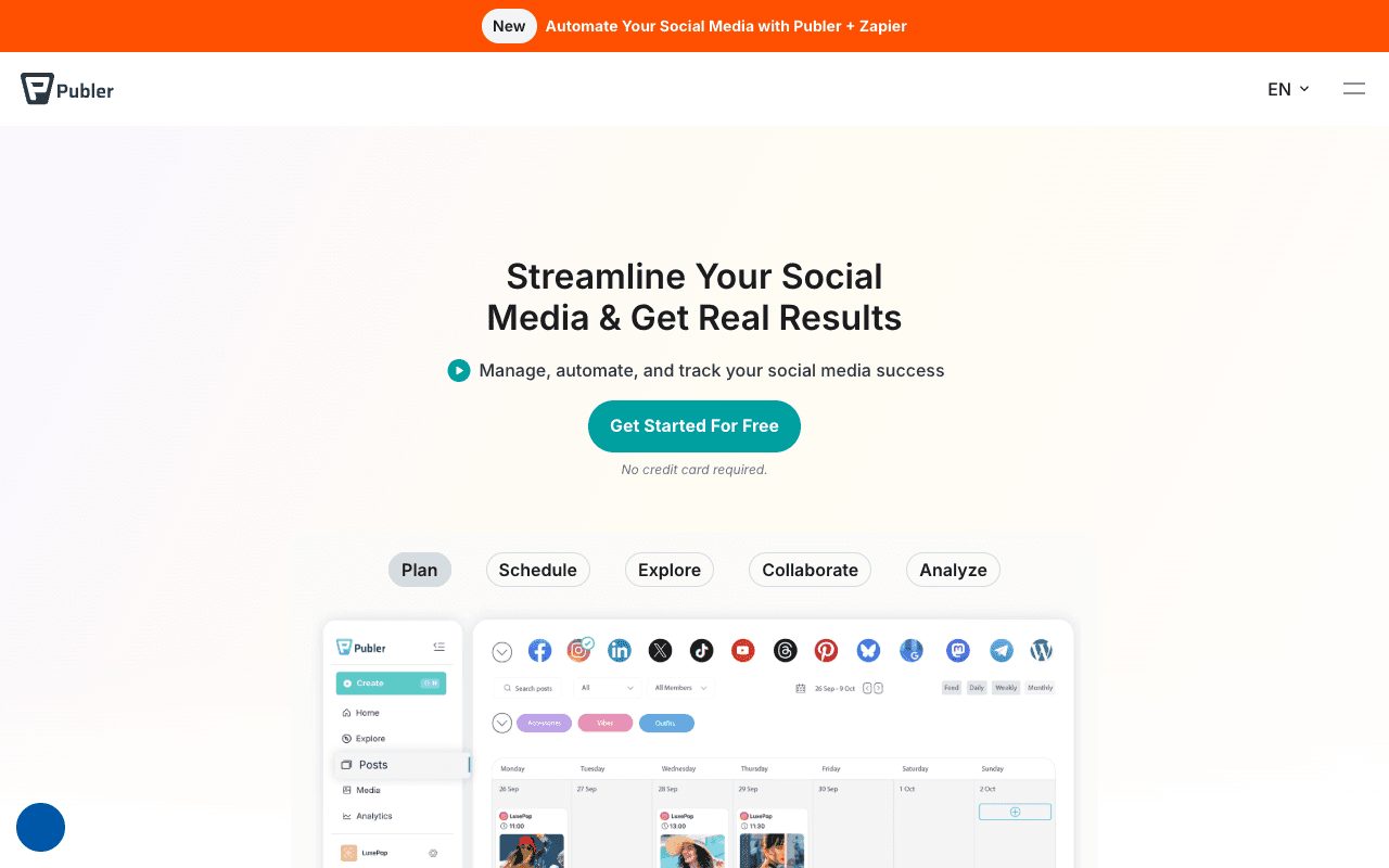 Publer screenshot