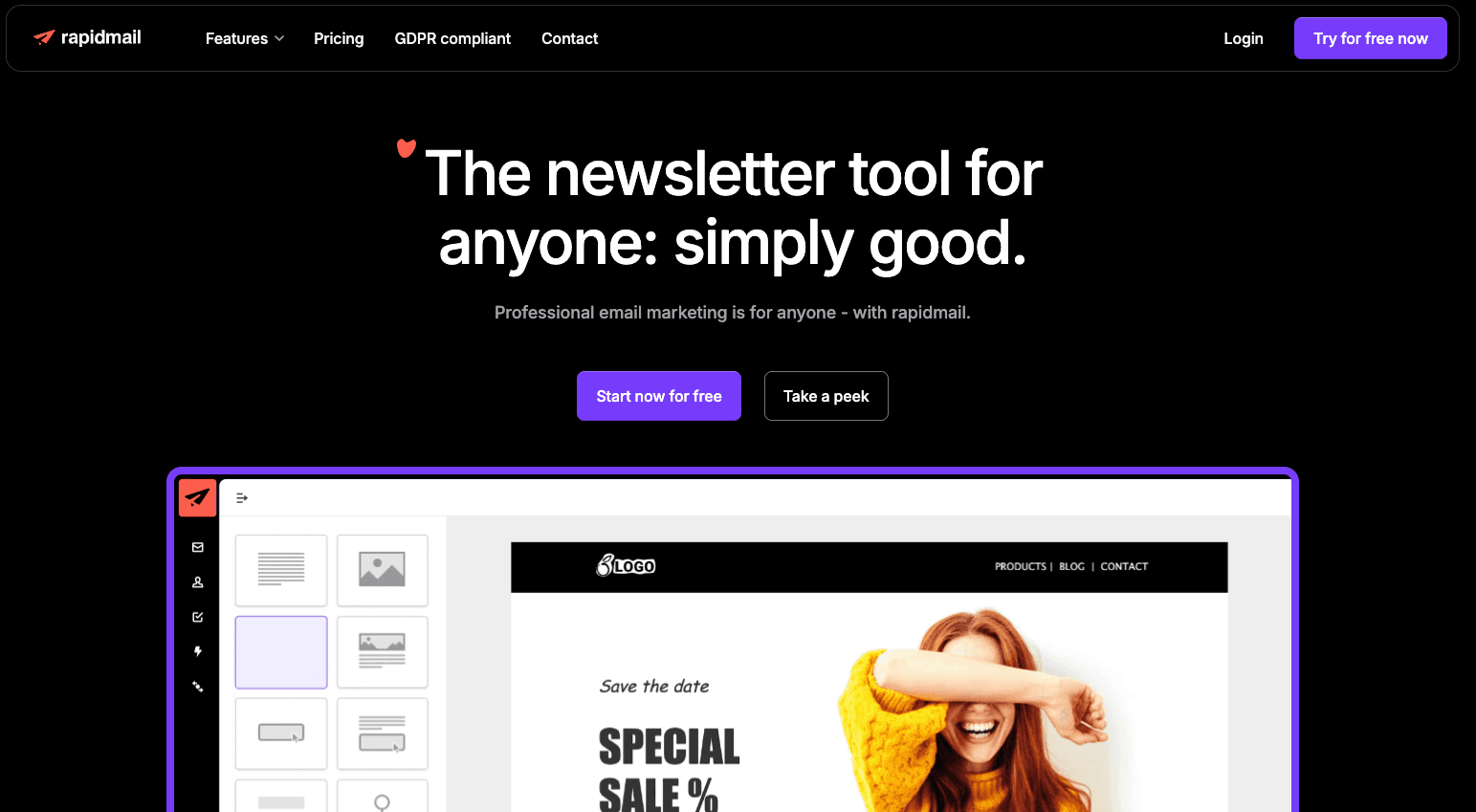 rapidmail screenshot