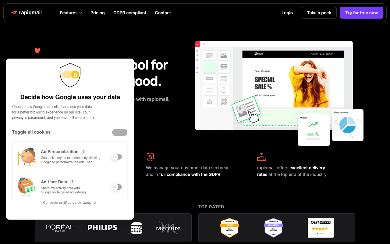 rapidmail screenshot