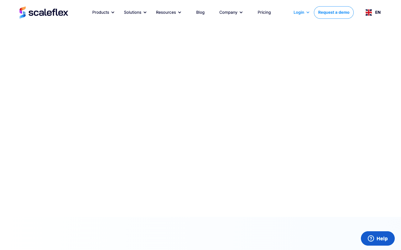 Scaleflex website screenshot