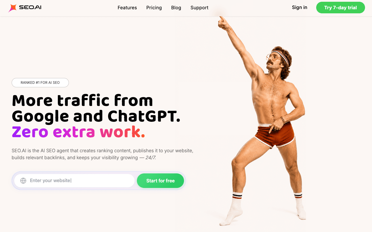 SEO.AI website screenshot