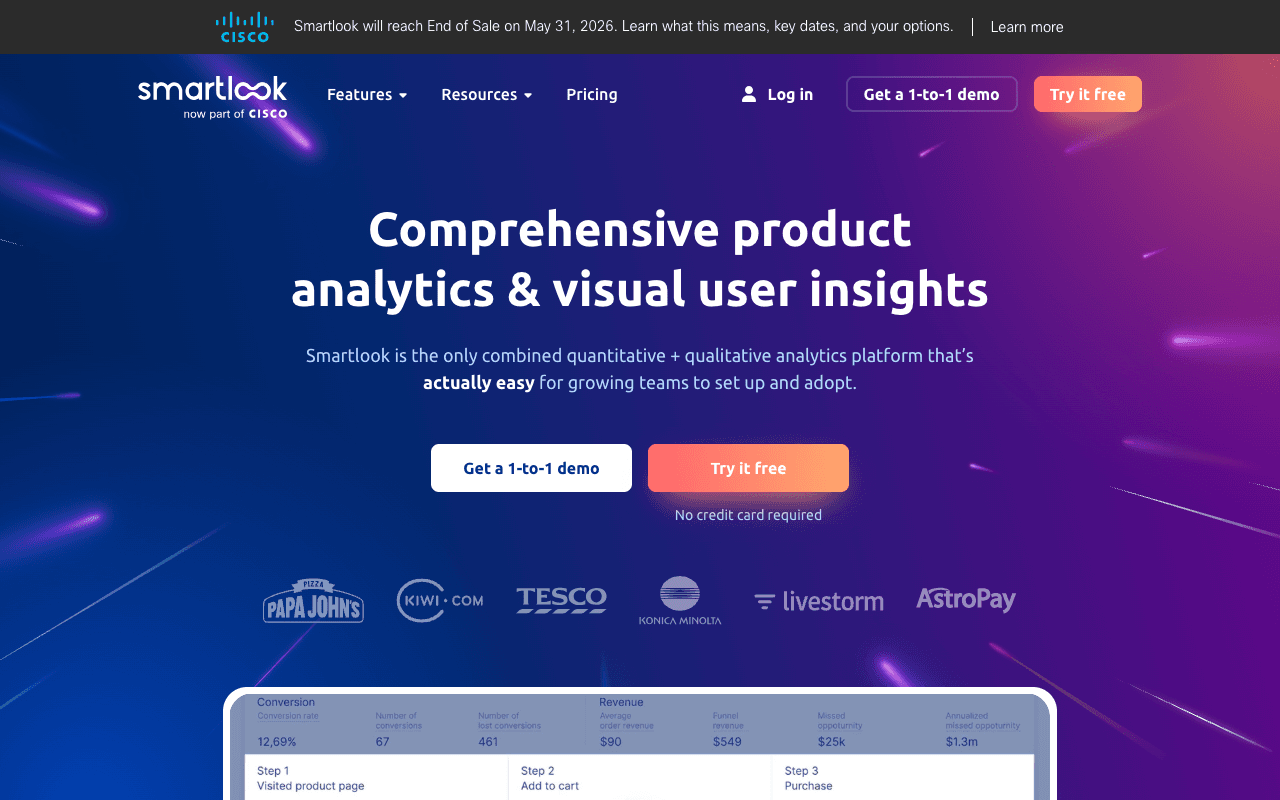 Smartlook screenshot