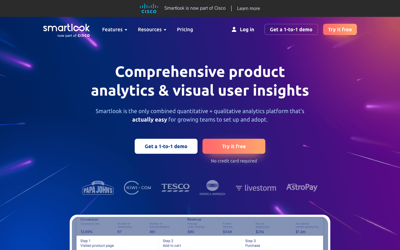 Smartlook screenshot