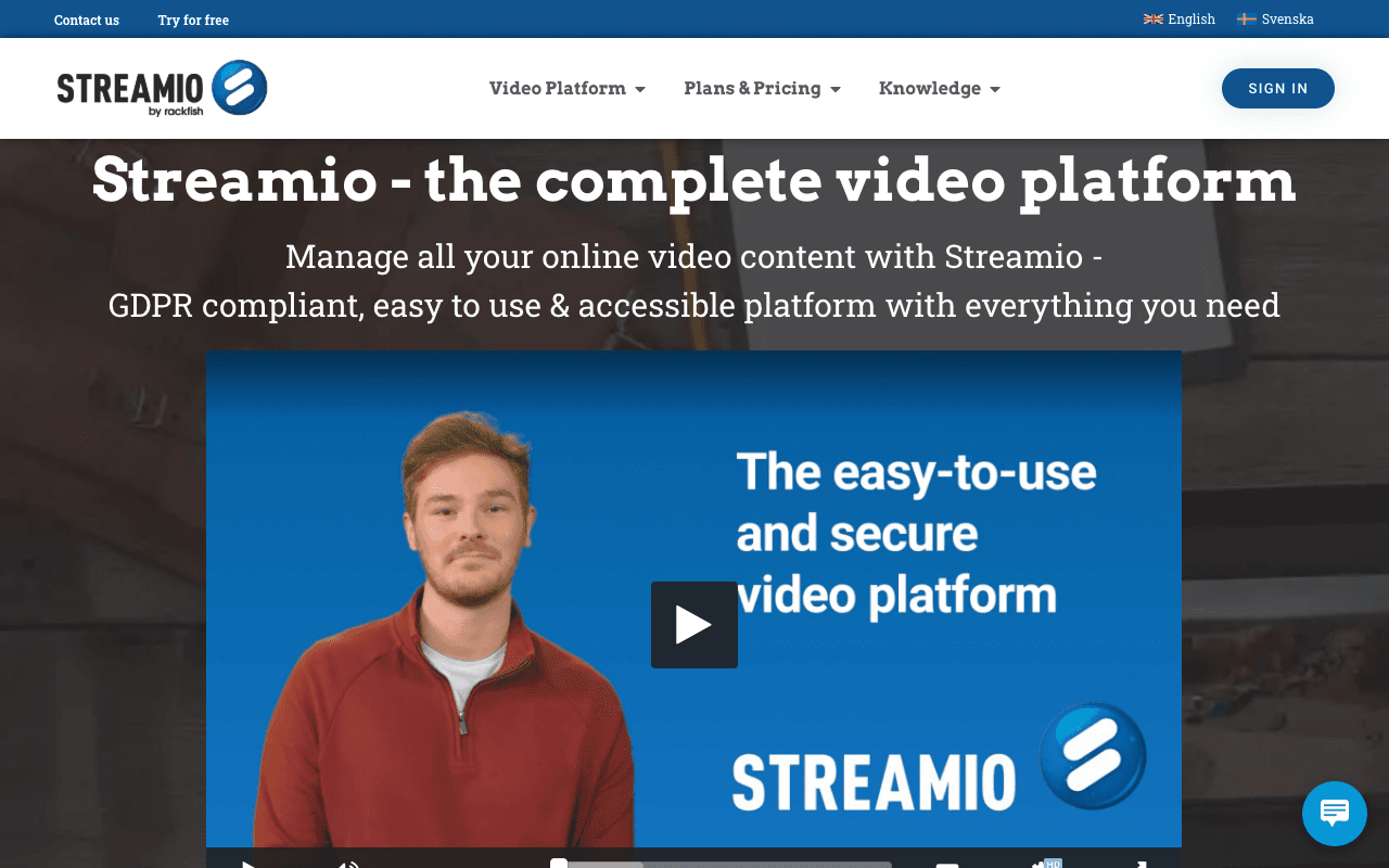 Streamio website screenshot