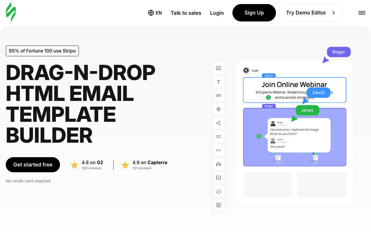 Stripo website screenshot