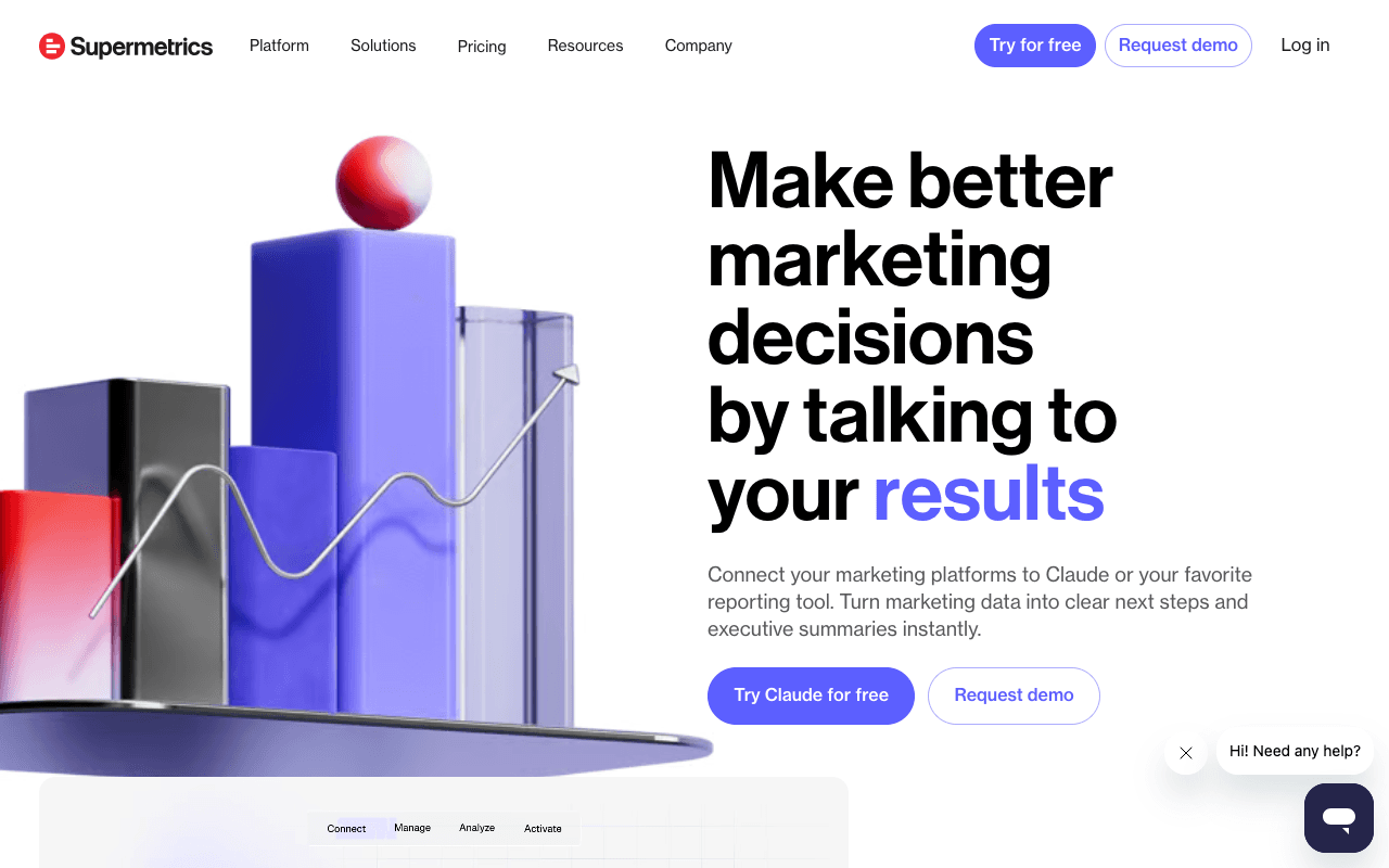 Supermetrics website screenshot