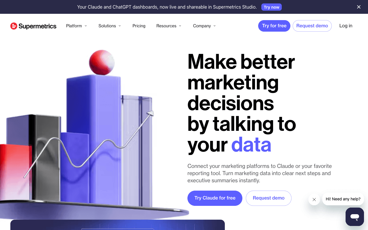 Supermetrics website screenshot