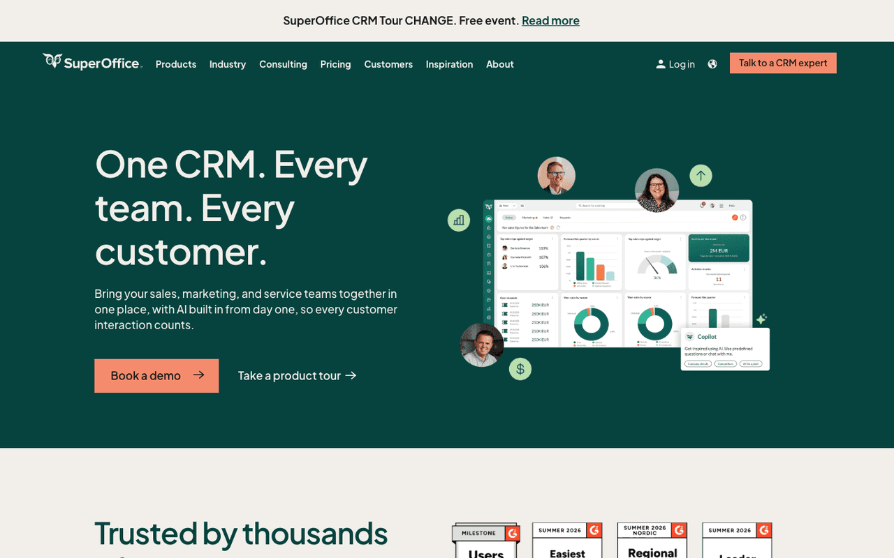 SuperOffice screenshot
