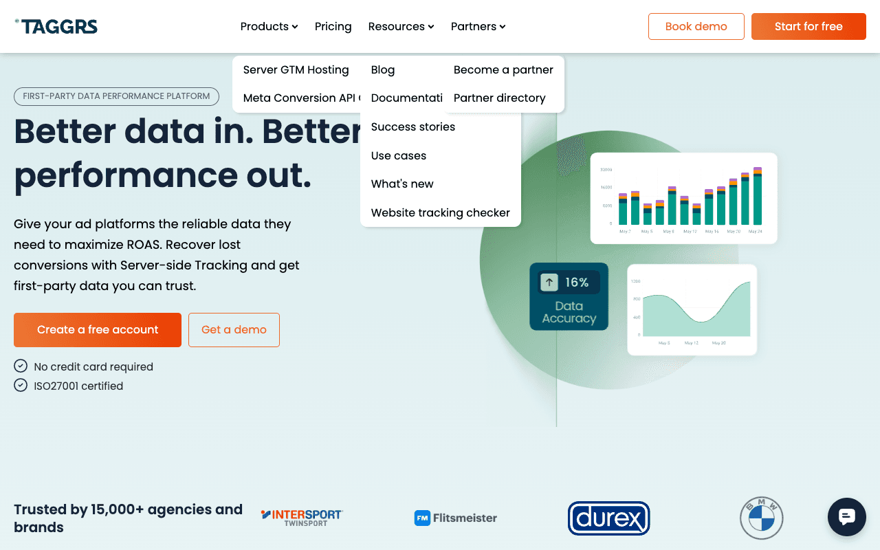 TAGGRS website screenshot