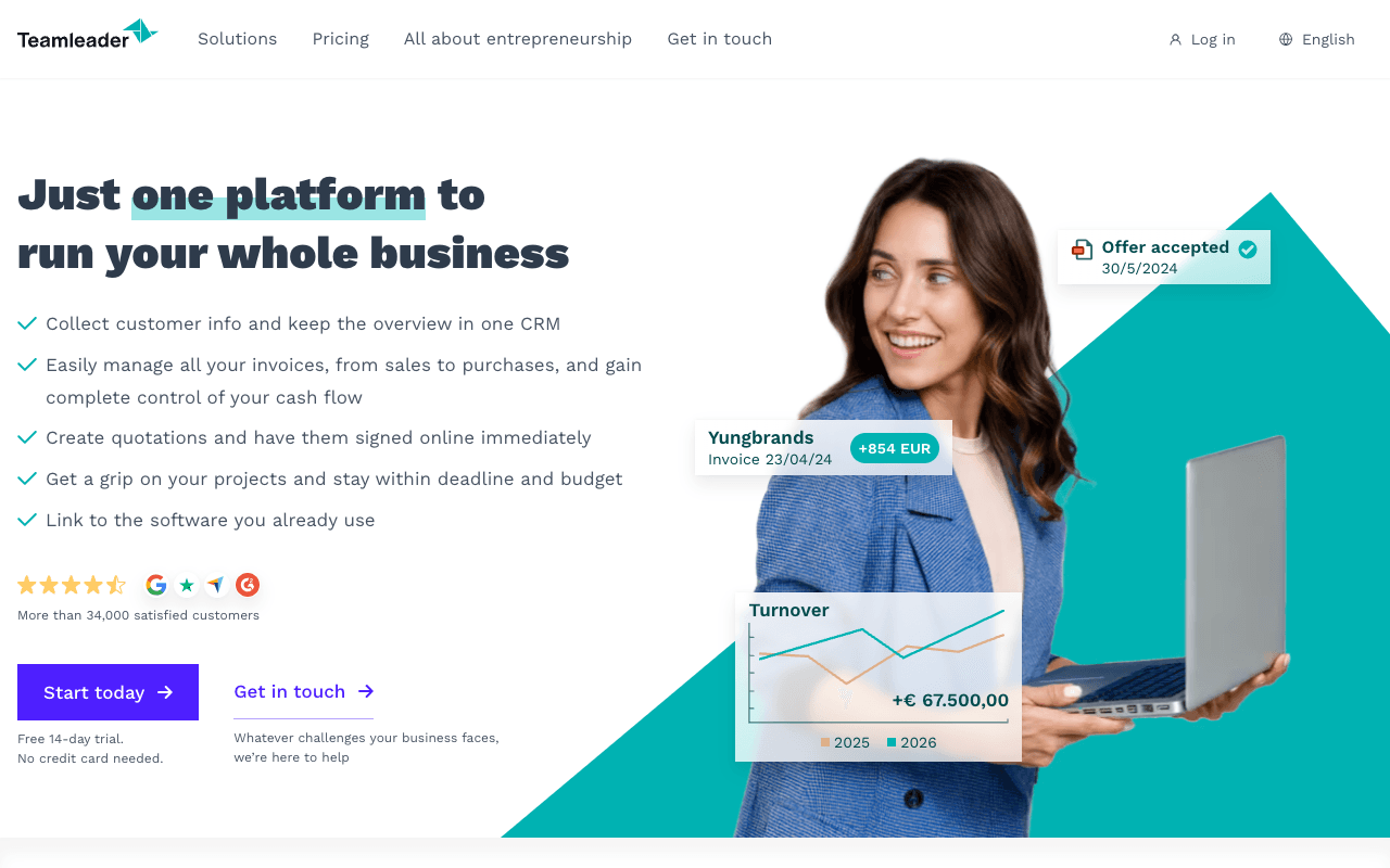 Teamleader screenshot