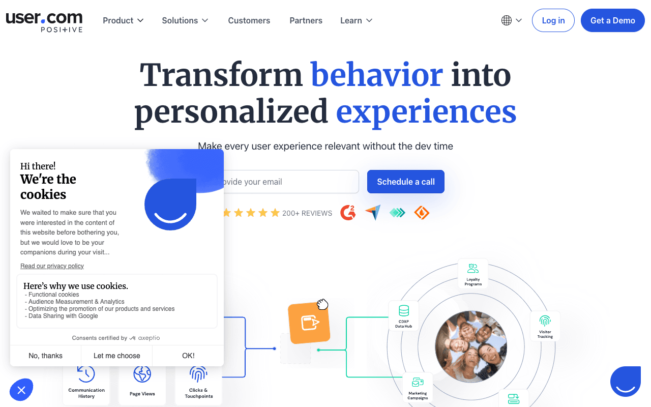 User.com screenshot