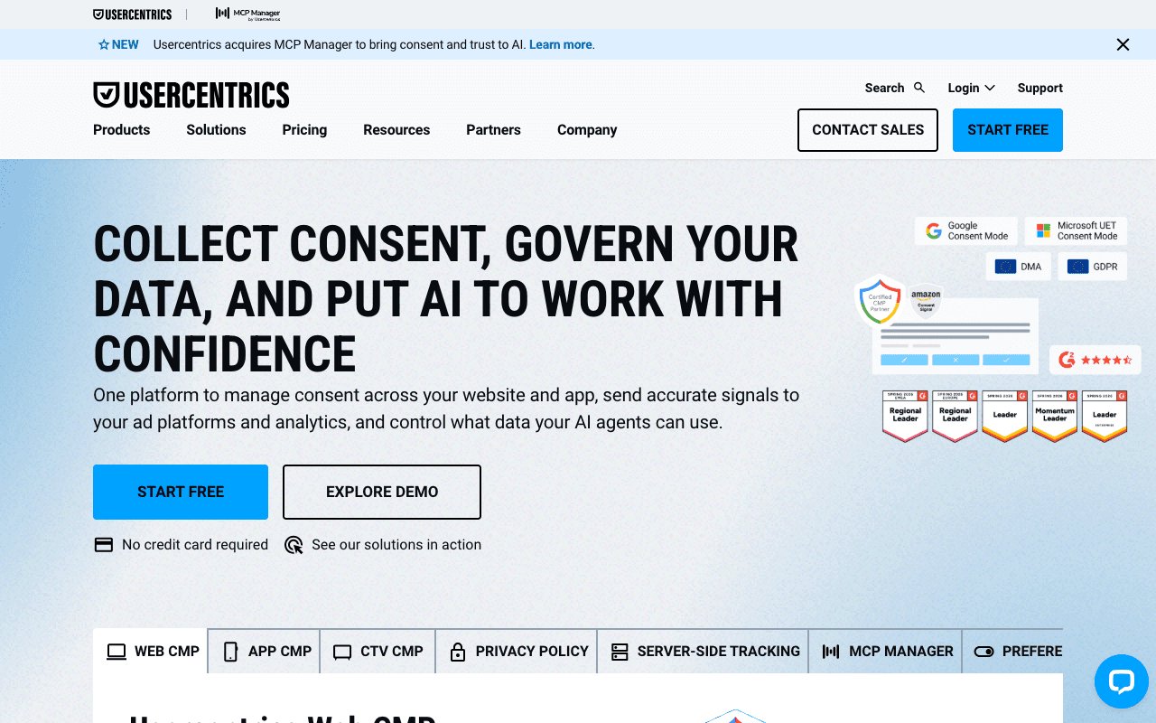 Usercentrics screenshot