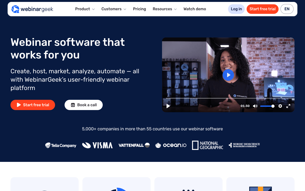 WebinarGeek screenshot