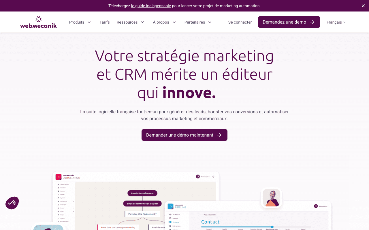 Webmecanik website screenshot