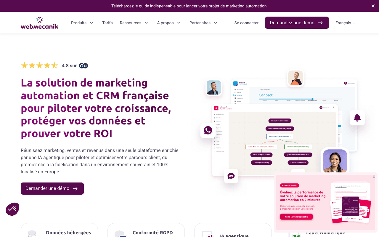 Webmecanik website screenshot