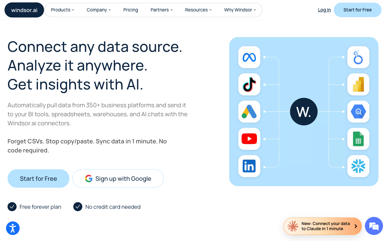 Windsor.ai website screenshot